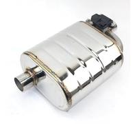 ZSQGHGH Embouts D'éChappement Silencieux Universel Électrique 51/63/70/76mm Silencieux Soupape D'éChappement Soupape Découpe avec Télécommande (Valve 51) - Acier Inoxydable - Noir