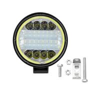 ZSQWRFRG Bloc Optique Projecteurs DRL Pour Voiture Et Moto 12V 24LED 72W Pour Camion Projecteur Travail Yeux D'ange Pour Tracteur ATV Tout-terrain 4x4 Feu Circulation Phare Jour(BLANC)