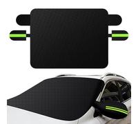 ZSSHUIHH Auto Couverture Pare-Brise Voiture pour Peugeot 3008 SUV 2016 2017 2018 2019 2020 2021 2022 2023, Repliable Protege Brise Rayons UV Neige Contre Glace Pluie Poussière, Lavable,- Black
