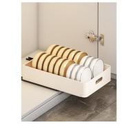 Zstar Égouttoir à Vaisselle télescopique - Organisateur de Placard de Cuisine - 24,5 x 39,7 x 7,5 cm (l x P x H) - Beige