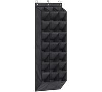 Zstar Étagère à chaussures à suspendre - Avec 24 poches - Rangement étroit - Organiseur de chaussures - Peu encombrant - Organiseur de porte pour dortoir, camping-car, porte d'armoire