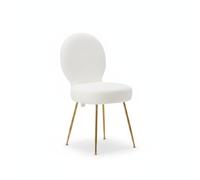 Zstar Tabouret de maquillage blanc avec espace de rangement, tabouret | Espace de rangement caché de 9 l pour cosmétiques, coussin à nœuds, pieds dorés, stable jusqu'à 130 kg