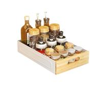 Zstar Tiroir de cuisine extensible - 25 x 40,5 x 8 cm (l x P x H) - Organisateur de tiroirs - Étagères de rangement pour armoires de cuisine - Organisation sous l'évier - Pas de vis/perçage