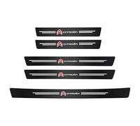 ZSTVCDMX 5 Pièces Protection Seuil de Porte de Voiture, pour Citroen C-Elysee II 2012-2016 Voiture éviter Les Rayures Autocollants Protection étanches,C