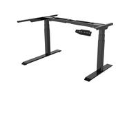ZStyle Bureau réglable en hauteur électrique de 60 à 125 cm pieds pour bureau avec double moteur pour travailler debout, bureau à domicile professionnel (gris)