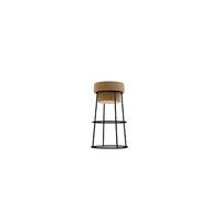 ZStyle Tabouret bouchon bouteille en liège et métal - Champagne - Vin mousseux - Original Domitalia - Design - Bar à vin Enoteca (L 40 x P 40 x H 66 cm, Noir mat)