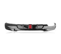 ZSUAGFDFF Aileron Arrière Diffuseur de Pare-Chocs arrière pour BMW Série 3 E90 E91 320i 330i 2005-2012, Noir Brillant, Double becquet d'échappement Aile arrière(Type A)