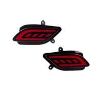 ZSUAGFDFF Clignotants Dynamiques Feux pare-chocs LED pour Toyota pour Yaris 2017-2023 feu stop clignotant réflecteur secours feux arrière antibrouillard 2 pièces(Rouge)