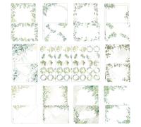 ZSUIQIN 160 Pièces Enveloppes en Papier à Lettres Aquarelle,Papier à Lettre,feuilles de papier à lettre,pour les célébrations telles que les fêtes,anniversaires de mariage et autres occasions festives