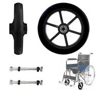 ZSUIQIN 2 Pcs Roues de Rechange pour Déambulateur, pour Fauteuils Roulants | PU, Ne Laisse Pas de Traces Noires Au Sol, Avec Roulements, Pour Roues de Remplacement Fauteuil Roulant & Divers Équipements