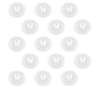 ZSUIQIN Boutons de Tiroir Autocollants - 15 Pièces, Poignée Ronde Auto-adhésives, Bouton de Tiroir Transparents, Sans Perçage, Plastique, pour Placard, Armoire,Fenêtre(Transparent,Diamètre : 6cm)