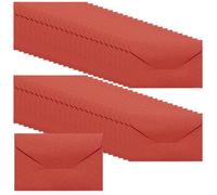 ZSUIQIN Petites Enveloppe, 50 Pièces 10.5x6.8cm, Mini Enveloppes, Rouge de dattes Enveloppe Flip classique, Sans Fenêtre,pour Pièces de Monnaie,Cadeaux,Invitation(Carte et Colle Non Incluses)