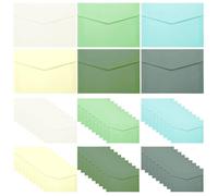 ZSUIQIN Petites Enveloppe, 60 Pièces 13.5 x 9.8cm, Mini Enveloppes, Couleur Enveloppe Flip classique, Sans Fenêtre, pour Pièces de Monnaie,Cadeaux,Espèces,Invitation(Carte et Colle Non Incluses)
