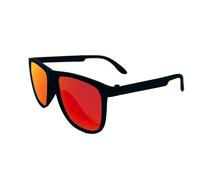 ZSUN Lunettes de soleil avec lentilles réfléchissantes colorées UV400 avec tempes givrées protection solaire et style décontracté COD.1367, rouge