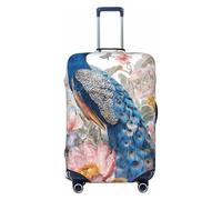 ZSUUGJ Belle housse de protection élastique pour bagages, anti-poussière et résistante aux rayures, convient aux valises de 45,7 à 81,3 cm, Noir , XL