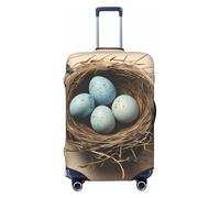 ZSUUGJ Bird Nest Housse de protection élastique pour bagages, anti-poussière et résistante aux rayures, convient aux valises de 45,7 à 81,3 cm, Noir , XL
