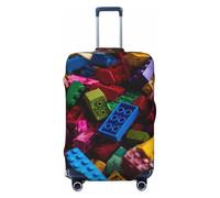 ZSUUGJ Blocs Housse de protection élastique pour bagages, anti-poussière et anti-rayures, convient aux valises de 45,7 à 81,3 cm, Noir , M