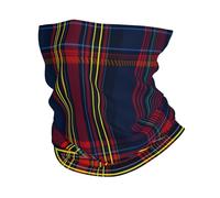 ZSUUGJ Cache-cou à motif tartan - Cache-cou - Bandana - Protection UV - Pour le sport - Blanc - Taille unique, Blanc, taille unique