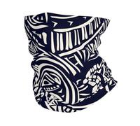 ZSUUGJ Cache-cou bleu polynésien tribal maori protection UV bandana, bandeau de tête, cagoule pour le sport, le cyclisme, la course à pied, la randonnée