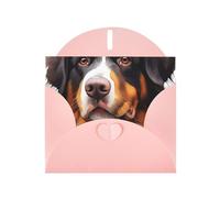 ZSUUGJ Cartes de remerciement motif bouvier bernois - Cartes de vœux de confirmation pour fête prénatale, Saint-Valentin, enterrement de vie de jeune fille, mariage, toutes les occasions - 15,2 x 10,2