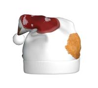 ZSUUGJ Chapeau de Père Noël en peluche pour adultes, chapeau de vacances doux avec bordure blanche et pompon, accessoire festif réutilisable pour la maison, le bureau et les fêtes