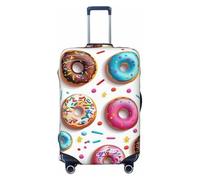 ZSUUGJ Color Donut Housses de bagage pour valise, protection élastique, anti-rayures, élasthanne, adaptées aux bagages de 45,7 à 81,3 cm, noir, taille S, Noir , s