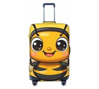 ZSUUGJ Honey Bee Housse de protection élastique pour valises de 45,7 à 81,3 cm, Noir , M