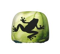 ZSUUGJ Housse d'appui-tête de voiture universelle grenouille Shadow On The Leaf - Protection de siège réglable pour véhicules - Tissu doux - Facile à installer - Durable