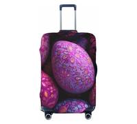 ZSUUGJ Housse de protection élastique pour bagages - Protection contre la poussière et les rayures - Convient aux valises de 45,7 à 81,3 cm - Violet, Noir , XL