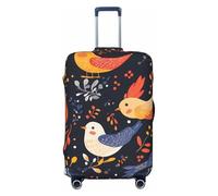 ZSUUGJ Housse de protection élastique pour bagages - Protection contre la poussière et les rayures - Convient aux valises de 45,7 à 81,3 cm, Noir , M