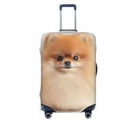 ZSUUGJ Housses de bagage de voyage de Poméranie pour valise, protection élastique, anti-rayures, en élasthanne, convient aux bagages de 45,7 à 81,3 cm, Noir , L