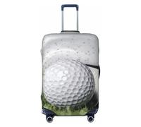 ZSUUGJ Housses de bagage de voyage en forme de balle de golf pour valise, protection élastique, anti-rayures en élasthanne, convient aux bagages de 45,7 à 81,3 cm, noir, Small
