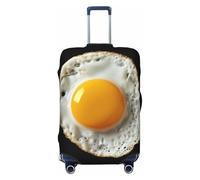 ZSUUGJ Housses de bagage de voyage pour valise, protection élastique anti-rayures en élasthanne, convient aux bagages de 45,7 à 81,3 cm, noir, taille L, Noir/blanc, Large