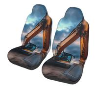 ZSUUGJ Housses de siège auto pelleteuse pour voitures, SUV et camions - Housses de coussin de protection élastiques, élégantes, pour homme et femme