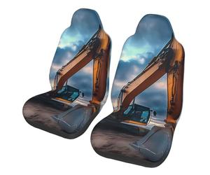 ZSUUGJ Housses de siège auto pelleteuse pour voitures, SUV et camions - Housses de coussin de protection élastiques, élégantes, pour homme et femme