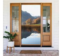 ZSUUGJ Lake District National Park Couverture de porte réutilisable Bannière rideau de porte pour décoration intérieure et extérieure Facile à accrocher Décoration de porte d'entrée pour fêtes