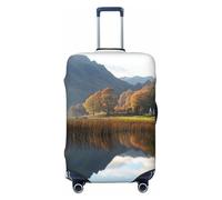 ZSUUGJ Lake District National Park Housse de bagage de voyage pour valise, élastique, anti-rayures, en élasthanne, convient aux bagages de 45,7 à 81,3 cm, noir, Large