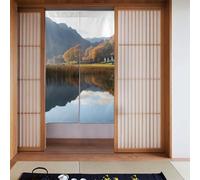 ZSUUGJ Lake District National Park Rideau de porte en tissu doux et élégant, séparateur de pièce pour l'intimité et blocage de la lumière, idéal pour le salon, la chambre à coucher, la cuisine, le