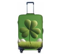 ZSUUGJ Leaf Clover Housse de protection élastique pour bagages, anti-poussière et résistante aux rayures, convient aux valises de 45,7 à 81,3 cm, Noir , M