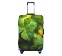 ZSUUGJ Lucky Clover Housse de protection élastique pour valises de 45,7 à 81,3 cm, Noir , M