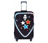 ZSUUGJ Melody of Love Housse de protection élastique pour valises de 45,7 à 81,3 cm, Noir , XL