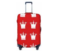 ZSUUGJ Red Crown Housse de protection élastique pour bagages de 45,7 à 81,3 cm, anti-poussière et résistante aux rayures, Noir , M
