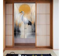 ZSUUGJ Rideau de porte en tissu doux et élégant avec aigrettes blanches, séparateur de pièce pour l'intimité et blocage de la lumière, idéal pour le salon, la chambre à coucher, la cuisine, le bureau