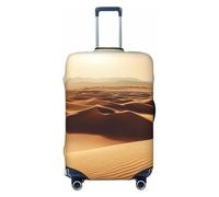 ZSUUGJ Sahara Desert Housse de protection élastique pour bagages, anti-poussière et résistante aux rayures, convient aux valises de 45,7 à 81,3 cm, Noir , S