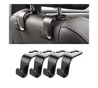 ZSWXDJIZN 4 Pièces Crochet Arrière Siège Voiture pour Mini Countryman (U25) 2023 2024 2025, Support D'appui-tête Stockage Voiture Rangement Siege Voiture, Black