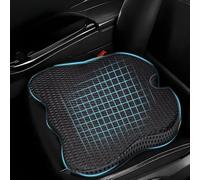 ZSWXDJIZN Coussin de Siège de Voiture pour Ford EcoSport II 2017-2022, Coussin Siège Voiture Rehausseur Adulte en Mousse Mémoire Coussin Orthopédique,Black