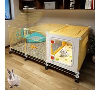 ZSXZCBDQ Cage Imperméable pour Cochon d'Inde, Maison pour Lapin D'intérieur, Clôture pour Lapin, pour Petits Animaux(105 * 45 * 45cm)