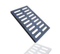 ZSXZCBDQ Caillebotis Exterieur en Fonte Robuste, Grille Rectangulaire pour Grille Caniveau, Couvercle de Regard de Classe B, Grille Métallique a Haut Rendement de Drainage(50 * 40cm (19.6 * 15.7in))