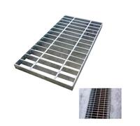 ZSXZCBDQ Caniveau Exterieur Robuste en Acier Galvanisé, Grille Caniveau, Grilles Métalliques pour Drainage, Couvercle de Regard, Grille Caniveau Exterieur pour Cour, Terrasse et Jardin(50 * 20 * 3cm)