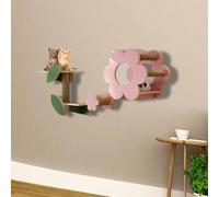 ZSXZCBDQ Ensemble Mural d'escalade Élégant pour Chat, Ensemble de Meubles Muraux pour Chat, avec Corde À Gratter en Sisal, Meuble Perchoir(5PCS)